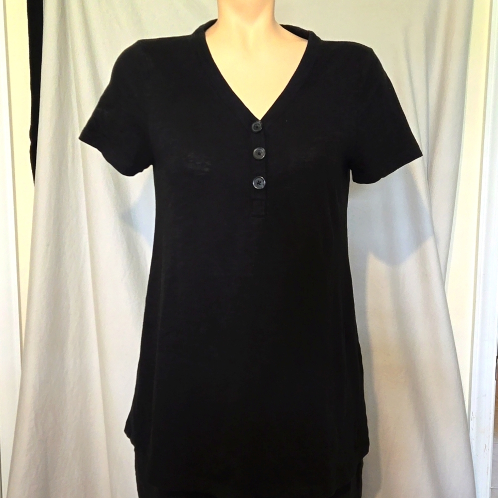 Chico's henley style tee shirt